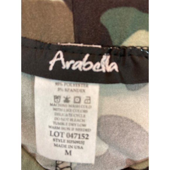 Women's Straight Legged Camo Gathered at Ankle  Fashion Leggings - Picture 3 of 4